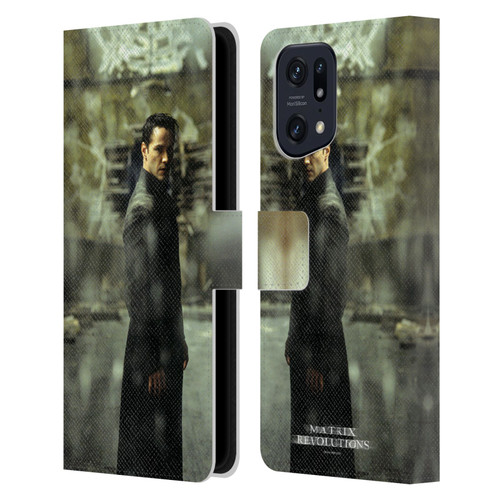 The Matrix Revolutions Key Art Neo 2 Leather Book Wallet Case Cover For OPPO Find X5