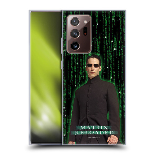 The Matrix Reloaded Key Art Neo 1 Soft Gel Case for Samsung Galaxy Note20 Ultra / 5G