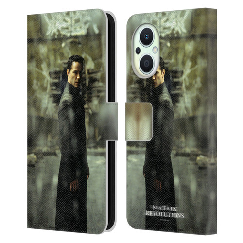 The Matrix Revolutions Key Art Neo 2 Leather Book Wallet Case Cover For OPPO Reno8 Lite