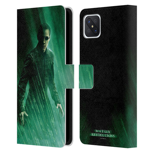 The Matrix Revolutions Key Art Neo 3 Leather Book Wallet Case Cover For OPPO Reno4 Z 5G
