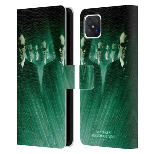 The Matrix Revolutions Key Art Smiths Leather Book Wallet Case Cover For OPPO Reno4 Z 5G