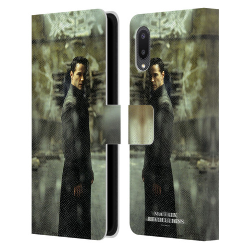 The Matrix Revolutions Key Art Neo 2 Leather Book Wallet Case Cover For Samsung Galaxy A02/M02 (2021)