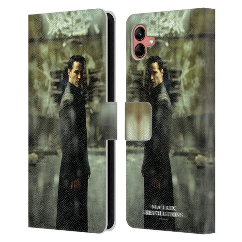 The Matrix Revolutions Key Art Neo 2 Leather Book Wallet Case Cover For Samsung Galaxy A04 (2022)