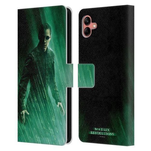 The Matrix Revolutions Key Art Neo 3 Leather Book Wallet Case Cover For Samsung Galaxy A04 (2022)