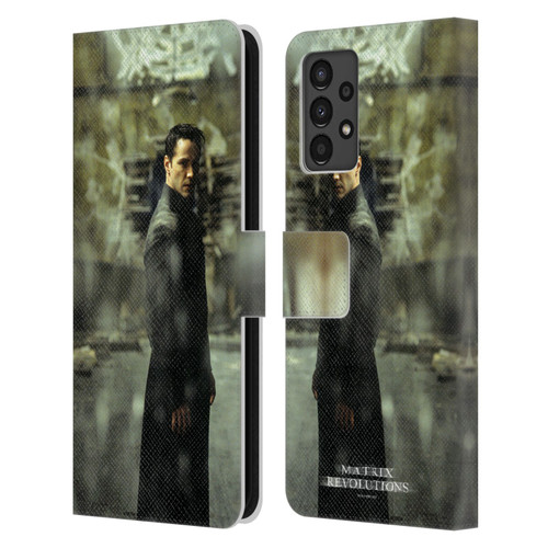 The Matrix Revolutions Key Art Neo 2 Leather Book Wallet Case Cover For Samsung Galaxy A13 (2022)