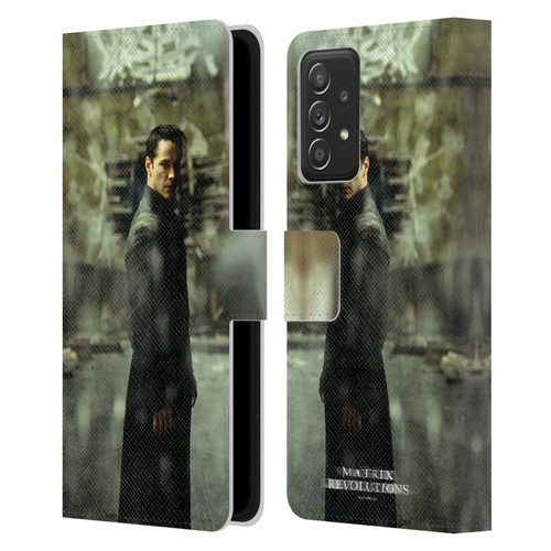 The Matrix Revolutions Key Art Neo 2 Leather Book Wallet Case Cover For Samsung Galaxy A53 5G (2022)