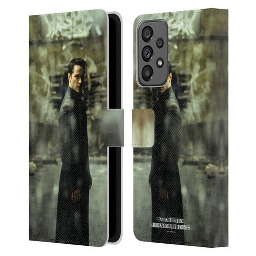 The Matrix Revolutions Key Art Neo 2 Leather Book Wallet Case Cover For Samsung Galaxy A73 5G (2022)