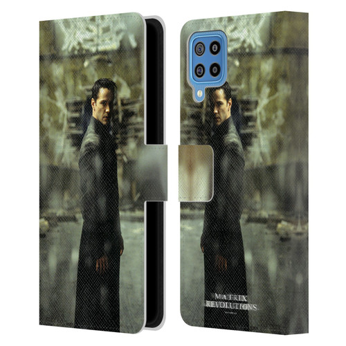 The Matrix Revolutions Key Art Neo 2 Leather Book Wallet Case Cover For Samsung Galaxy F22 (2021)