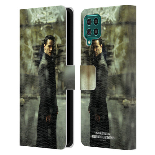 The Matrix Revolutions Key Art Neo 2 Leather Book Wallet Case Cover For Samsung Galaxy F62 (2021)