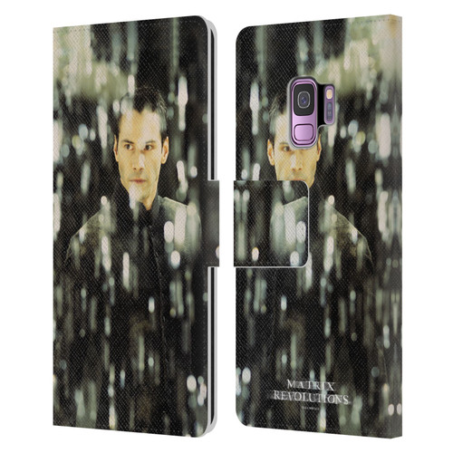 The Matrix Revolutions Key Art Neo 1 Leather Book Wallet Case Cover For Samsung Galaxy S9
