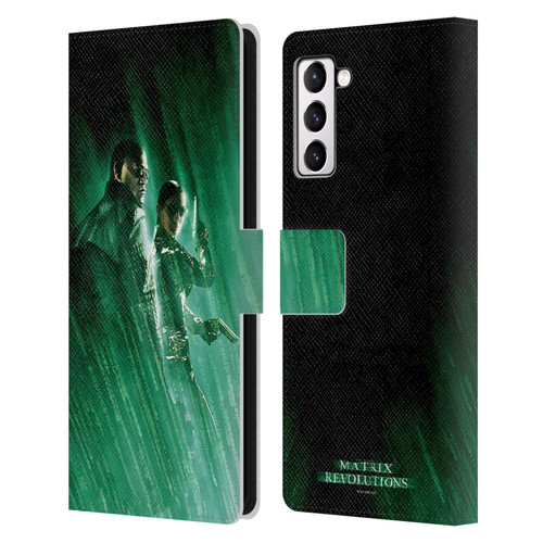 The Matrix Revolutions Key Art Morpheus Trinity Leather Book Wallet Case Cover For Samsung Galaxy S21+ 5G