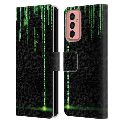 The Matrix Revolutions Key Art Everything That Has Beginning Leather Book Wallet Case Cover For Samsung Galaxy M13 (2022)
