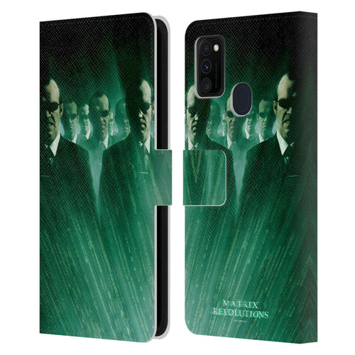 The Matrix Revolutions Key Art Smiths Leather Book Wallet Case Cover For Samsung Galaxy M30s (2019)/M21 (2020)