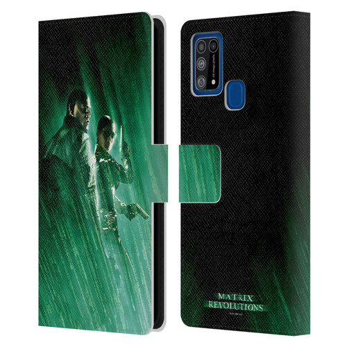 The Matrix Revolutions Key Art Morpheus Trinity Leather Book Wallet Case Cover For Samsung Galaxy M31 (2020)