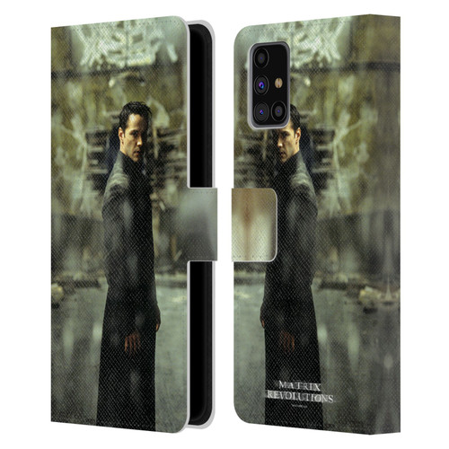 The Matrix Revolutions Key Art Neo 2 Leather Book Wallet Case Cover For Samsung Galaxy M31s (2020)