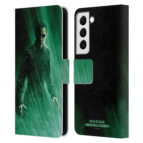 The Matrix Revolutions Key Art Neo 3 Leather Book Wallet Case Cover For Samsung Galaxy S22 5G