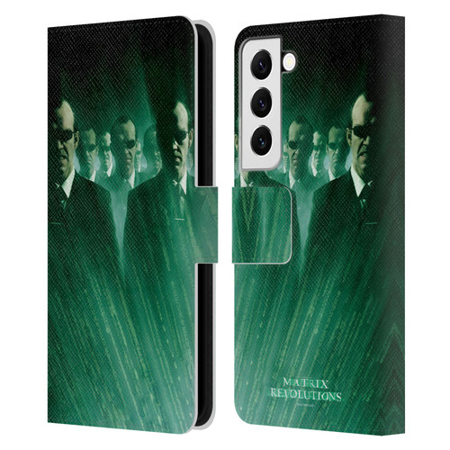 The Matrix Revolutions Key Art Smiths Leather Book Wallet Case Cover For Samsung Galaxy S22 5G