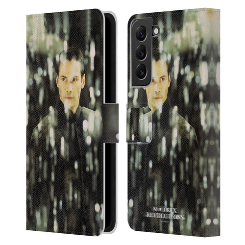 The Matrix Revolutions Key Art Neo 1 Leather Book Wallet Case Cover For Samsung Galaxy S22+ 5G