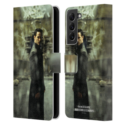 The Matrix Revolutions Key Art Neo 2 Leather Book Wallet Case Cover For Samsung Galaxy S22+ 5G