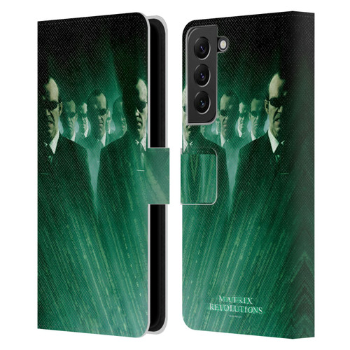 The Matrix Revolutions Key Art Smiths Leather Book Wallet Case Cover For Samsung Galaxy S22+ 5G