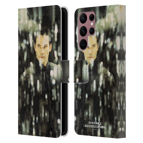 The Matrix Revolutions Key Art Neo 1 Leather Book Wallet Case Cover For Samsung Galaxy S22 Ultra 5G