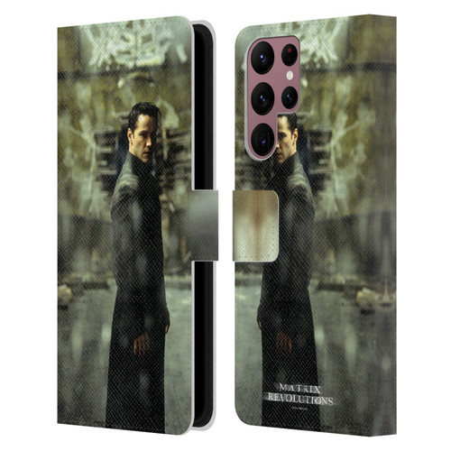 The Matrix Revolutions Key Art Neo 2 Leather Book Wallet Case Cover For Samsung Galaxy S22 Ultra 5G