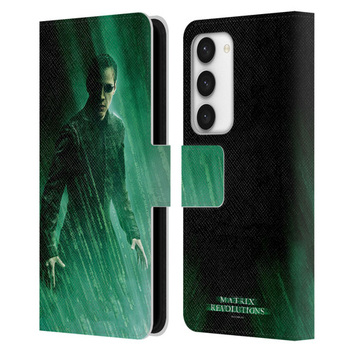 The Matrix Revolutions Key Art Neo 3 Leather Book Wallet Case Cover For Samsung Galaxy S23 5G