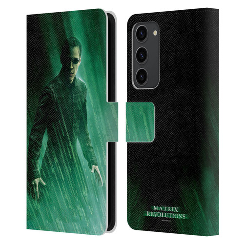 The Matrix Revolutions Key Art Neo 3 Leather Book Wallet Case Cover For Samsung Galaxy S23+ 5G