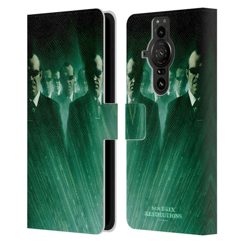 The Matrix Revolutions Key Art Smiths Leather Book Wallet Case Cover For Sony Xperia Pro-I