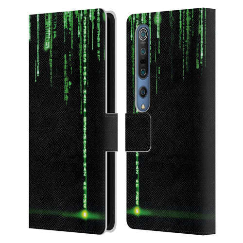 The Matrix Revolutions Key Art Everything That Has Beginning Leather Book Wallet Case Cover For Xiaomi Mi 10 5G / Mi 10 Pro 5G