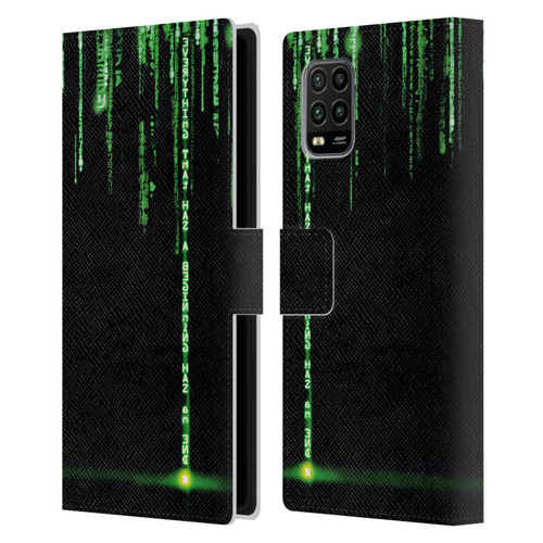 The Matrix Revolutions Key Art Everything That Has Beginning Leather Book Wallet Case Cover For Xiaomi Mi 10 Lite 5G