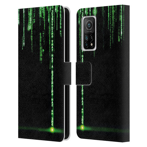 The Matrix Revolutions Key Art Everything That Has Beginning Leather Book Wallet Case Cover For Xiaomi Mi 10T 5G