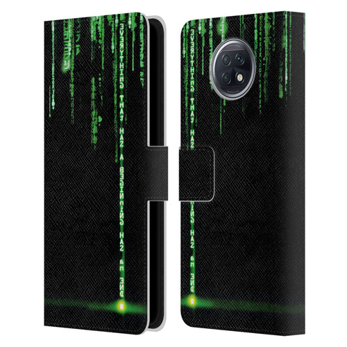 The Matrix Revolutions Key Art Everything That Has Beginning Leather Book Wallet Case Cover For Xiaomi Redmi Note 9T 5G