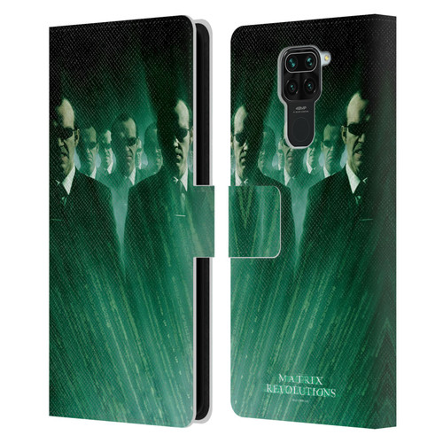 The Matrix Revolutions Key Art Smiths Leather Book Wallet Case Cover For Xiaomi Redmi Note 9 / Redmi 10X 4G