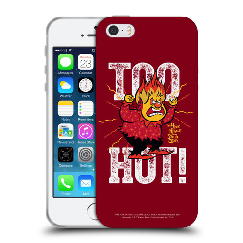 The Year Without A Santa Claus Character Art Too Hot Soft Gel Case for Apple iPhone 5 / 5s / iPhone SE 2016
