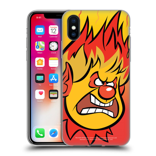 The Year Without A Santa Claus Character Art Heat Miser Soft Gel Case for Apple iPhone X / iPhone XS