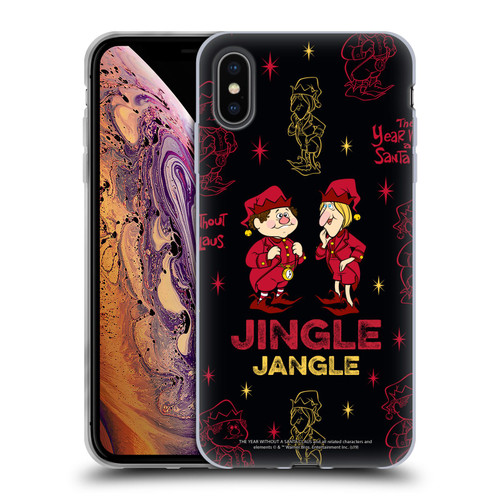 The Year Without A Santa Claus Character Art Jingle & Jangle Soft Gel Case for Apple iPhone XS Max