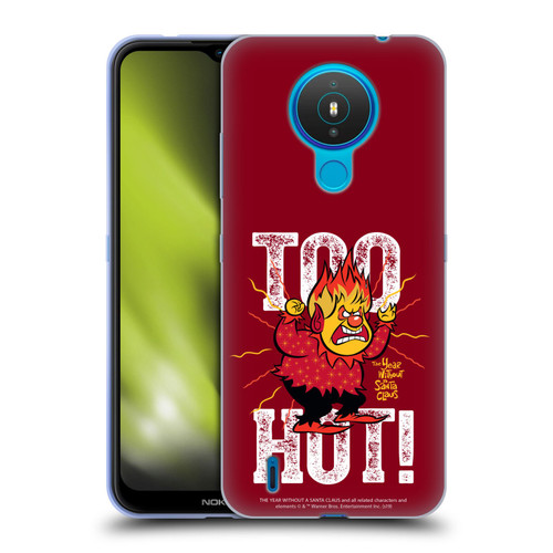 The Year Without A Santa Claus Character Art Too Hot Soft Gel Case for Nokia 1.4