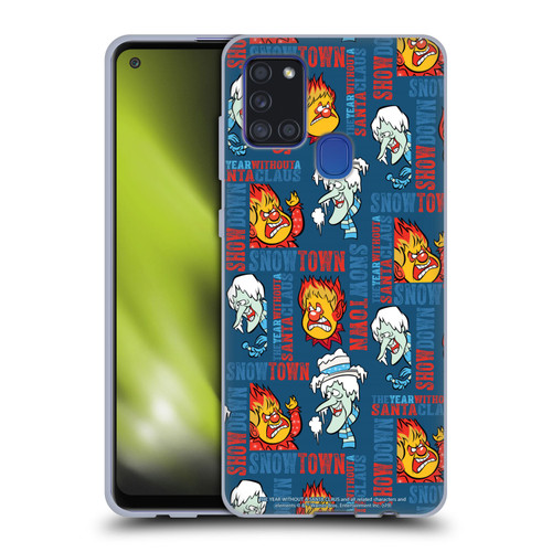 The Year Without A Santa Claus Character Art Snowtown Soft Gel Case for Samsung Galaxy A21s (2020)