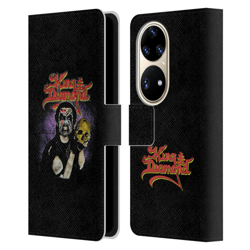 King Diamond Poster Conspiracy Tour 1989 Leather Book Wallet Case Cover For Huawei P50 Pro