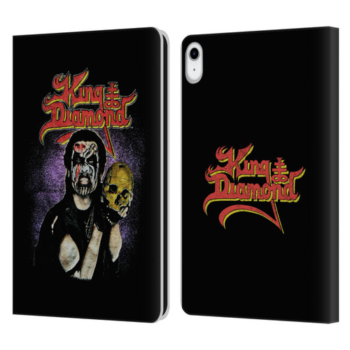 King Diamond Poster Conspiracy Tour 1989 Leather Book Wallet Case Cover For Apple iPad 10.9 (2022)
