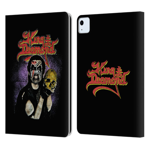 King Diamond Poster Conspiracy Tour 1989 Leather Book Wallet Case Cover For Apple iPad Air 2020 / 2022