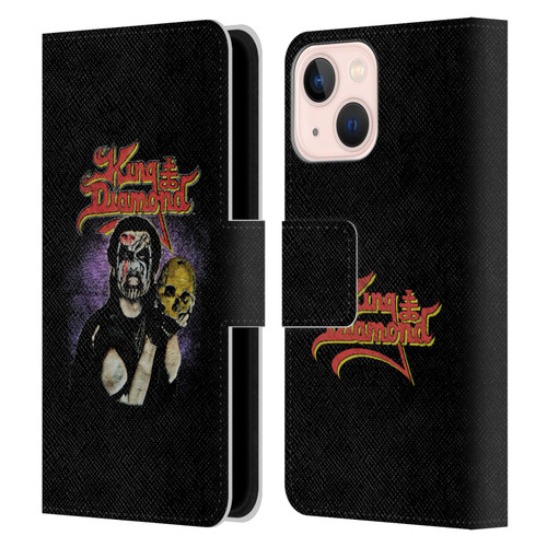 King Diamond Poster Conspiracy Tour 1989 Leather Book Wallet Case Cover For Apple iPhone 13 Mini