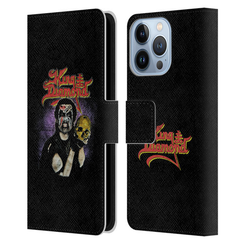 King Diamond Poster Conspiracy Tour 1989 Leather Book Wallet Case Cover For Apple iPhone 13 Pro