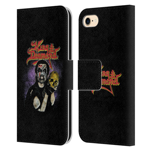 King Diamond Poster Conspiracy Tour 1989 Leather Book Wallet Case Cover For Apple iPhone 7 / 8 / SE 2020 & 2022