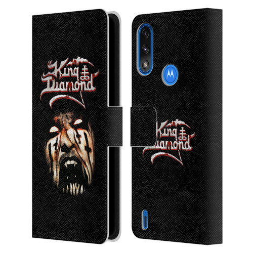 King Diamond Poster Puppet Master Face Leather Book Wallet Case Cover For Motorola Moto E7 Power / Moto E7i Power