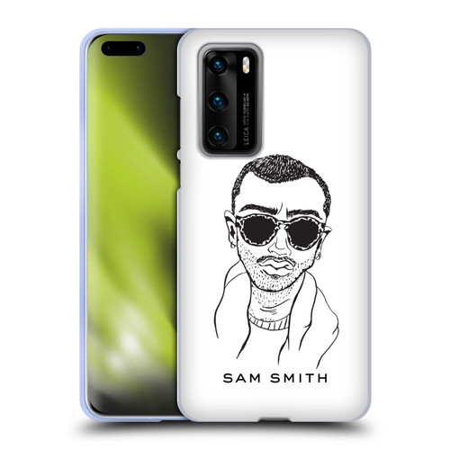 Sam Smith Art Illustration Soft Gel Case for Huawei P40 5G