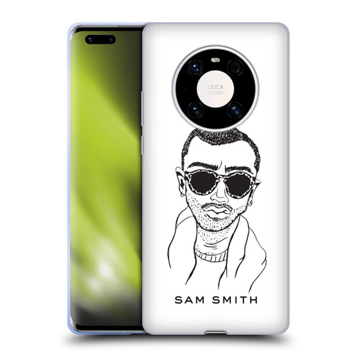 Sam Smith Art Illustration Soft Gel Case for Huawei Mate 40 Pro 5G
