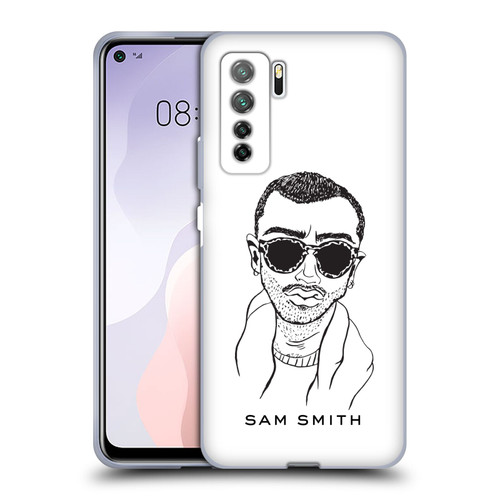 Sam Smith Art Illustration Soft Gel Case for Huawei Nova 7 SE/P40 Lite 5G