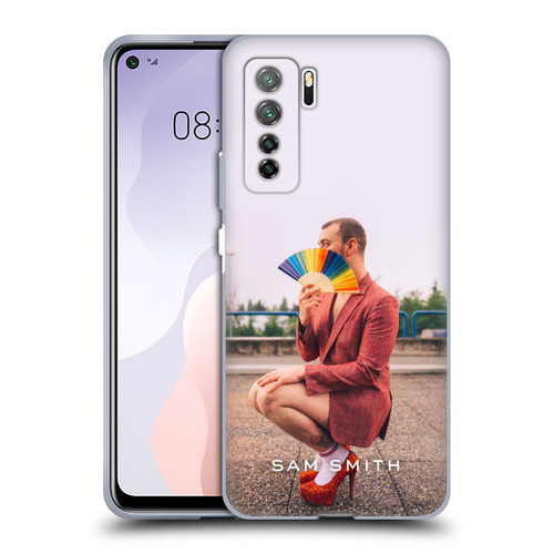 Sam Smith Art Rainbow Fan Soft Gel Case for Huawei Nova 7 SE/P40 Lite 5G
